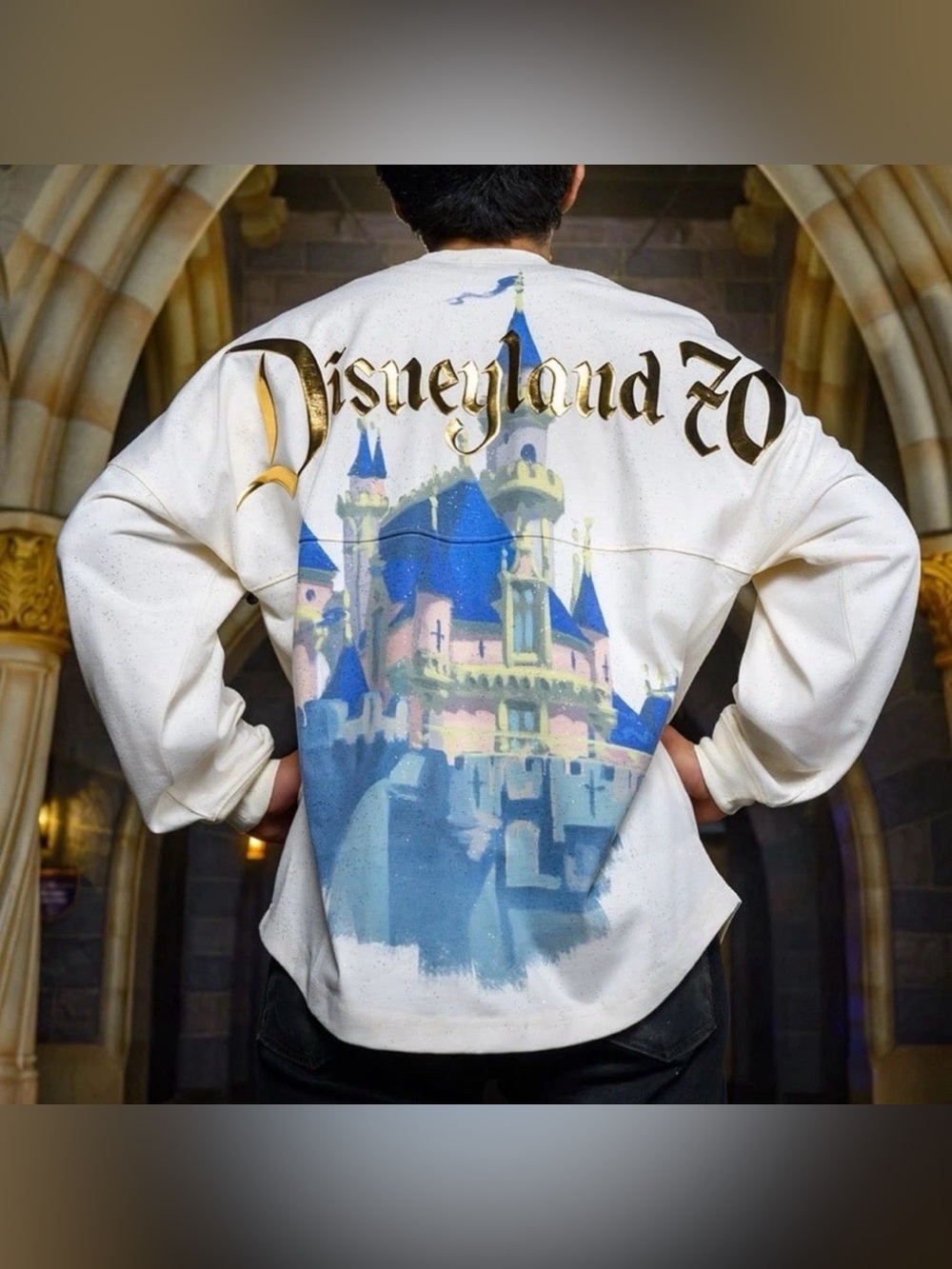 Disney Parks DISNEYLAND 70th Anniversary Castle Spirit Jersey Adult Unisex NWT